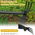 thumbnail image 4 of AEASKIEY Garden Hoe, Garden Rake Tool with 45 inch Adjustable Long Handle for Weeding, Hoe Cultivator 2 in 1 Hand Garden Tool, 4 of 7
