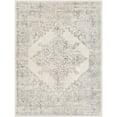 thumbnail image 3 of Livabliss Roma Vintage Medallion Area Rug,5'3" x 7'1",Ivory/Grey, 3 of 7