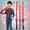thumbnail image 2 of Avengers Toys LED Sound Light Super Hero Spider Man Captain America Thanos Lightsaber Figures Model Toy Children Party Cosplay style 10, 2 of 6