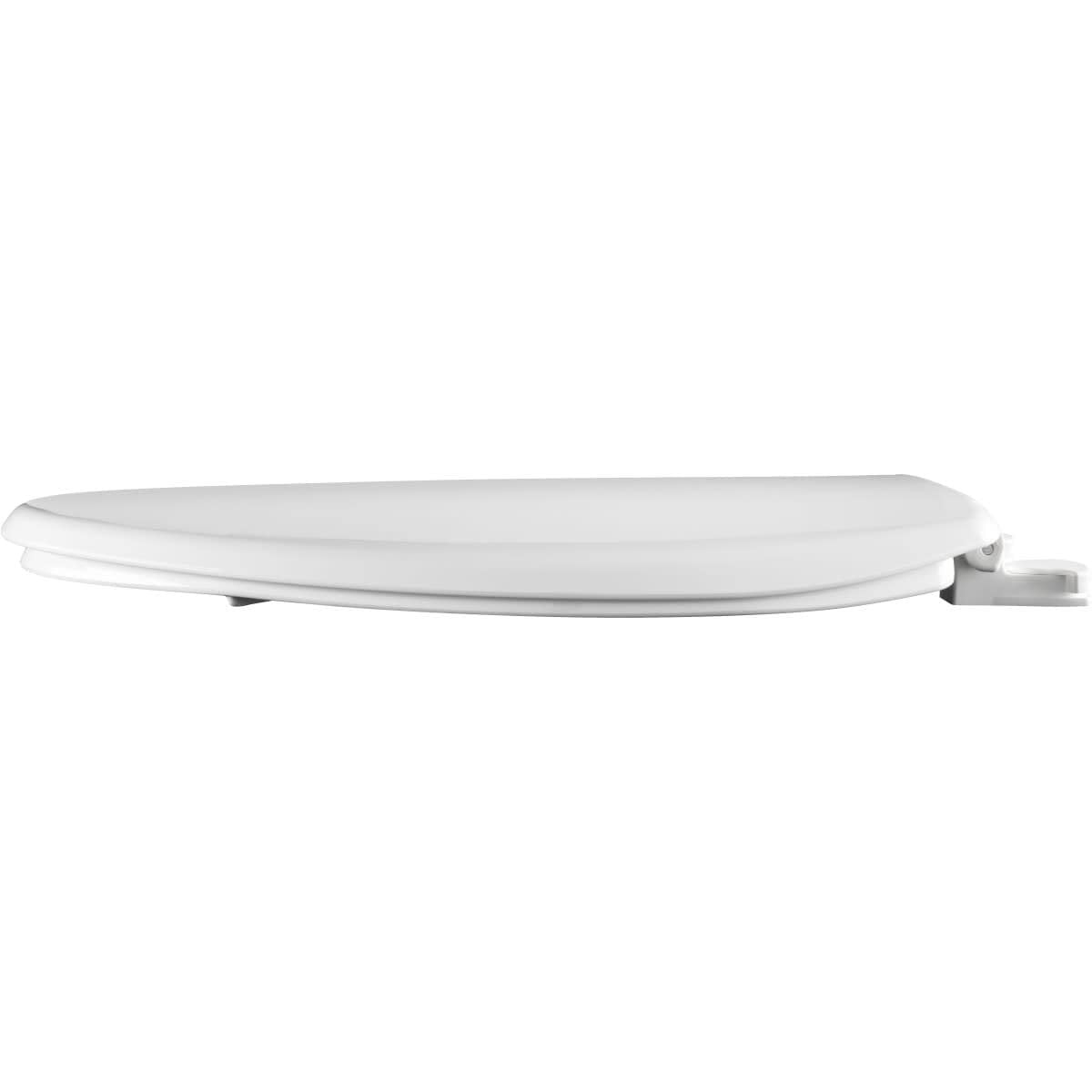 Bemis Toilet Seat,White,Elongated,16 7/8" H 7B7300EC