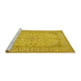 thumbnail image 2 of Ahgly Company Machine Washable Indoor Round Persian Yellow Traditional Area Rugs, 5' Round, 2 of 4