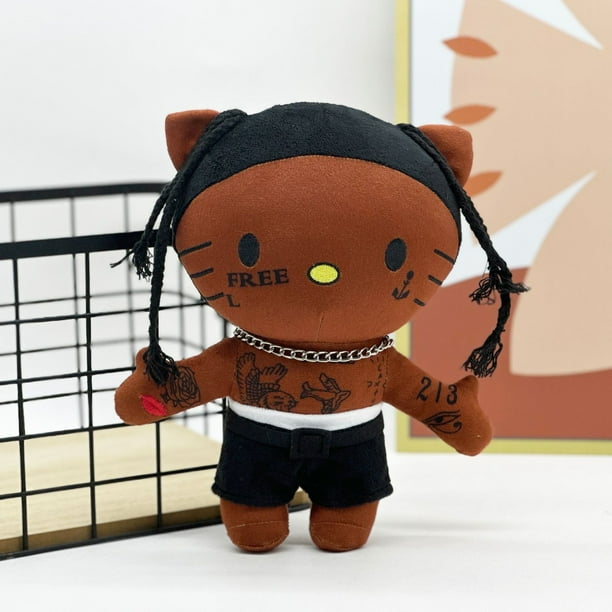 Travis Scott-muñeco de peluche de Anime para niños, juguete de