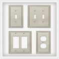 thumbnail image 4 of Franklin Brass Classic Beaded Triple Switch Wall Plate in Satin Nickel, 4 of 9