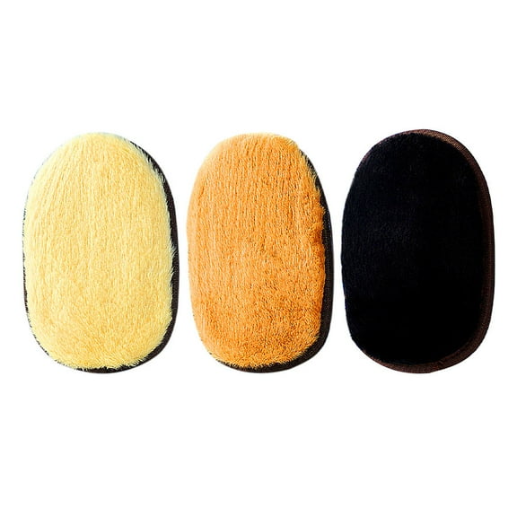 CIMAXIC Shoe Polish Kit Polishing Gloves Cream 3PCS 7.1X4.7X0.4In