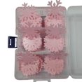 thumbnail image 1 of 50Pcs Edible Cake Cupcake Toppers Snowflakes Christmas Winter Party Decoration White and Blue, 1 of 3