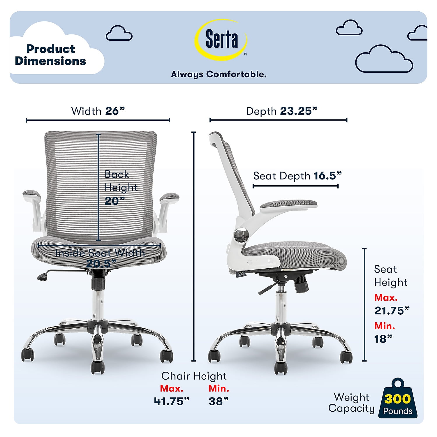 Serta works creativity 2024 mesh office chair