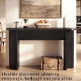 thumbnail image 3 of OMCHOM 55in Entryway Table, Wood Console Table with Storage Drawers, Farmhouse Sofa Table for Living Room, Narrow Hallway Foyer Table Behind Couch for Home Decor(Black), 3 of 9