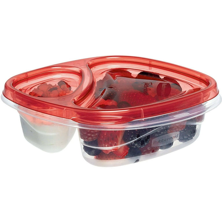 Rubbermaid - Rubbermaid, Take Alongs - Containers + Lids, Divided Snackers,  2.2 Cups (3 count), Shop