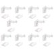 thumbnail image 1 of Cerraduras de Seguridad para Gabinetes A Prueba de Bebés (Paquete de 10): No Requieren Taladros Ni Herramientas, Compatibles con la Mayoría de Gabinetes y Cajones., 1 of 5