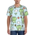 thumbnail image 4 of Haiem Hip Hop Hipster Baseball Jersey Button Down Shirts Sports Uniforms Men Women Jersey(Cute Floral Frog,4X-Large), 4 of 9