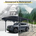 thumbnail image 4 of CarButler 10x19x7ft Metal Outdoor Arch Carport Heavy Duty Carport for Driveway Car, Truck, 4 of 8