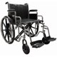 thumbnail image 1 of Silla de ruedas Drive Medical Sentra EC de alta resistencia con varios estilos de brazos y opciones de montaje frontal, negra, bariátrica, 24 pulgadas, 1 of 1