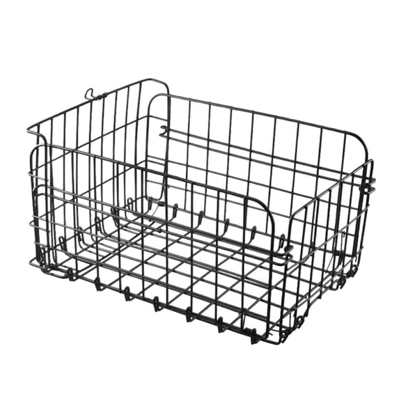 Bike Basket Rear Bike Basket Foldable Cargo Carrier Thickened Steel Wire Large Capacity for Mountain Cycling