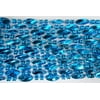 48" Swirl Metallic Turquoise Mardi Gras Beads (Dozen)
