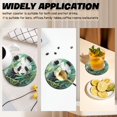thumbnail image 4 of PU Leather Coasters for Drinks Bar Beer,Set of 6 with Holder,Round Housewarming Gift,Panda Nestled In The Lush Greenery Of Bamboo Forests, 4 of 4