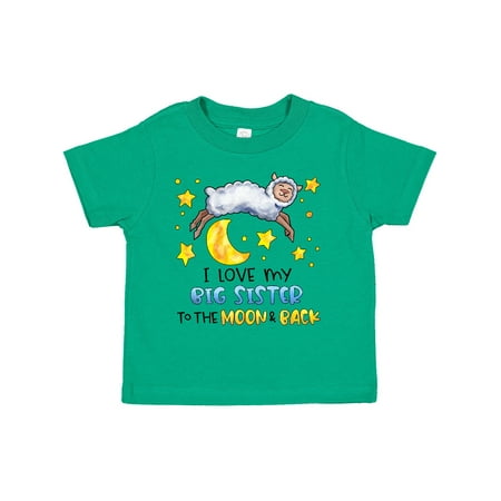 

Inktastic I Love My Big Sister to the Moon and Back Cute Sheep Gift Toddler Boy or Toddler Girl T-Shirt
