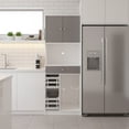 thumbnail image 1 of Mueble Organizador Alacena Cocina Vitrina Puertas Cajones Blanco con Gris, 1 of 5