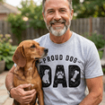 thumbnail image 2 of Mens Proud Dad T Shirts Proud Dog Dad Fathers Day Graphic Tee for Men Funny Pet Owner Graphic Tees, 2 of 5