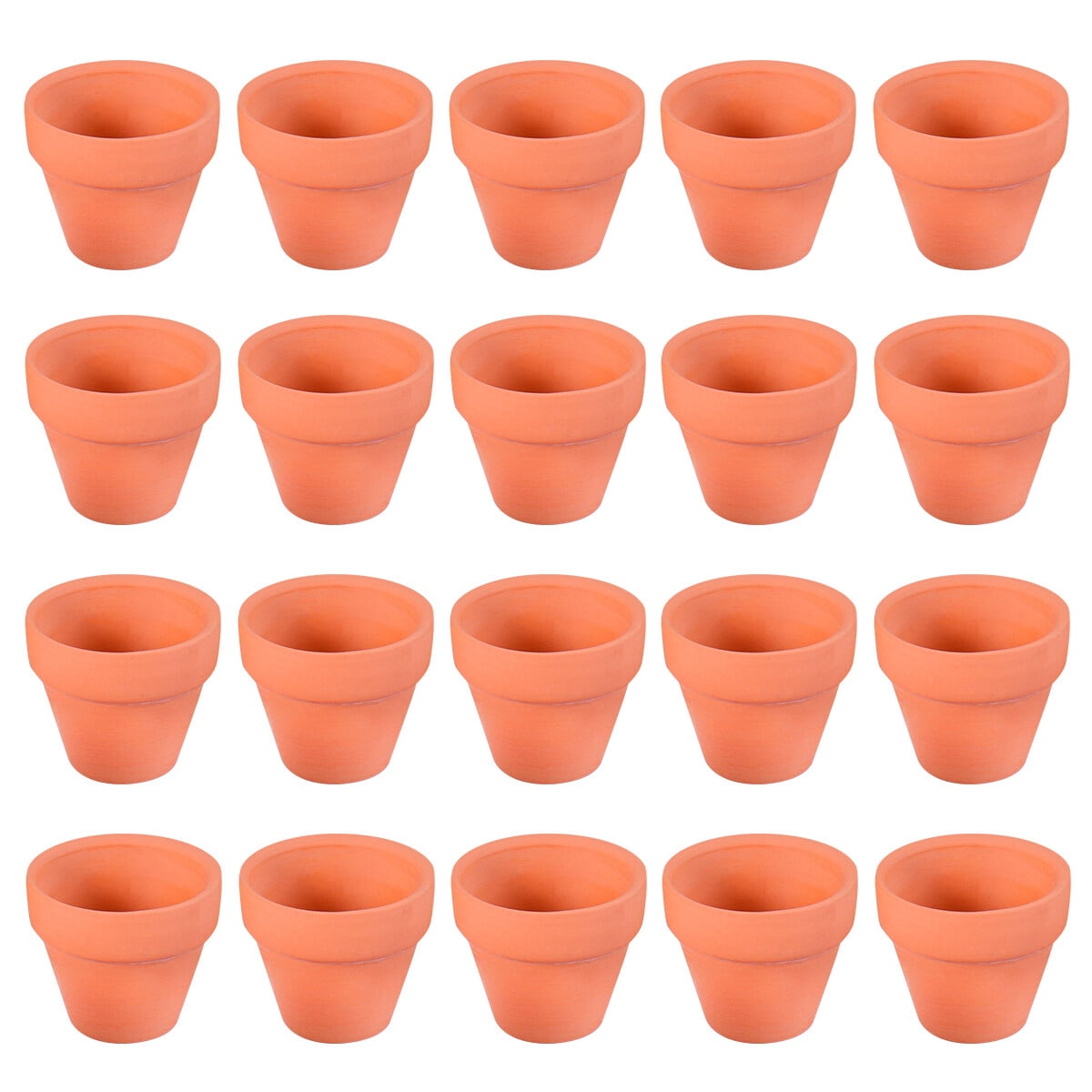 Hemoton 20Pcs Small Mini Terracotta Pot Clay Ceramic Pottery Planter