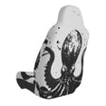 thumbnail image 2 of Balery Abstract Ink Octopus Funda de Asiento para Auto con Diseño - Cubierta Frontal Suave y Transpirable con Protector Antideslizante- 1 Unidad, 2 of 5