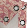 thumbnail image 4 of Ambesonne Romantic Grommet Curtain, Heart Love, 50" x 96", Coral Pale Peach Pink, 4 of 6