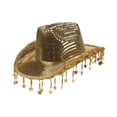 thumbnail image 5 of FVDPWYE Cowboy Hat for Women Cowgirl Hat Sparkly for Photo Props Celebration Cosplay Gold, 5 of 9