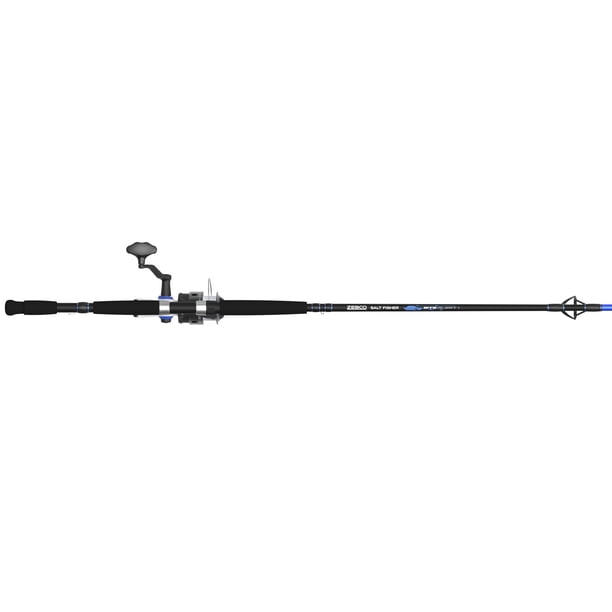 Zebco Salt Fisher Bite Alert Spinning Reel and Fishing Rod Combo