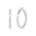 thumbnail image 5 of Better Jewelry Hoop Earrings .925 Sterling Silver 4mm, 5 of 6