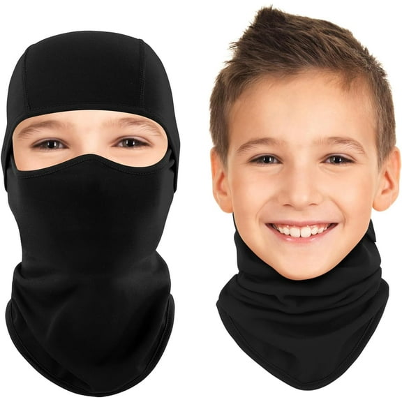 Ameceres Kids Balaclava Ski Mask Cold Weather Windproof Tactical Face Mask Winter for Skiing Snowboarding Cycling