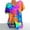 Multicolor#2, variant on Womens Shirts,Womens Floral Tops for $5 Tops,Women Plus Size Short Sleeves V-Neck Print Blouse Pullover Short Sleeve Blouses Green XXL