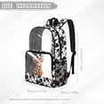 thumbnail image 7 of FKELYI 17 Inch Clear Backpack for Boys & Girls, Kids Backpack See Through Schoolbag Grunge Highland Cow Print Spacious Bookbag Travel Bags for Elementary Student, 7 of 7