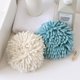 thumbnail image 3 of Toallas de baño compactas de microfibra, absorbentes y suaves, para colgar con anilla, toallas de mano de chenilla esponjosa, paquete de 3, 3 of 7