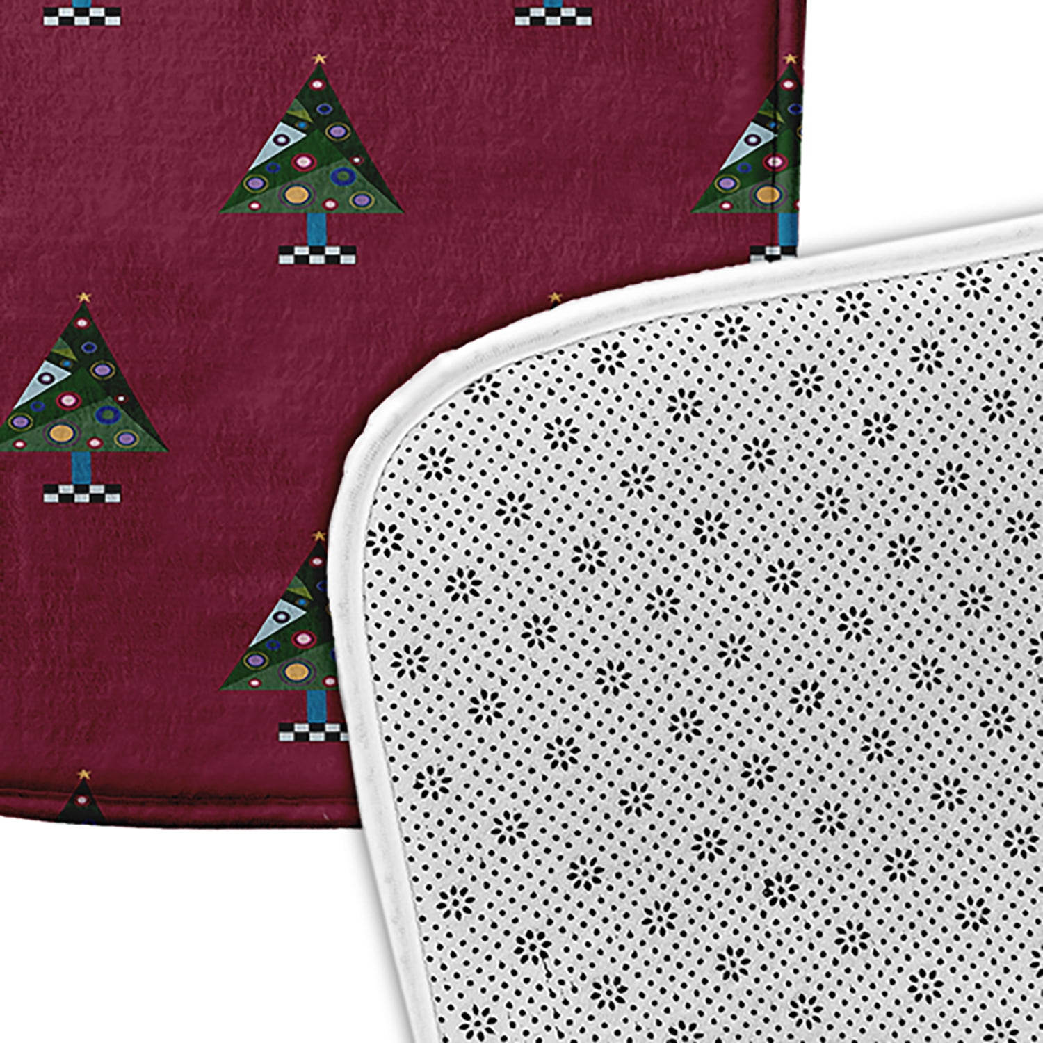Simply Daisy Crazy Christmas Pet Feeding Mat for Dogs and Cats