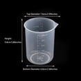 thumbnail image 5 of LC LICTOP 3Pcs Plastic Beaker Cups Chemical Transparent Measuring Cups Acid & Alkali Resistant for Laboratory Use 250ml, 5 of 6
