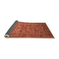 thumbnail image 2 of Ahgly Company Indoor Square Oriental Orange Industrial Area Rugs, 4' Square, 2 of 4
