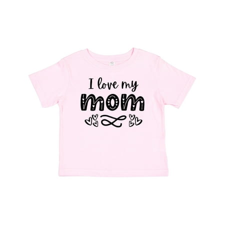 

Inktastic I Love My Mom with Hearts Gift Baby Boy or Baby Girl T-Shirt
