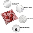 thumbnail image 4 of Acheng Cherry 8 Ball Pillow Covers,Trendy Cherry Throw Pillow Covers for Couch Bed Bedroom Dorm Kids,Trendy Pillows,2 Pcs White, 4 of 6