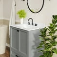 thumbnail image 6 of Flash Furniture Haven 30" Bathroom Vanity with Sink and Storage Cabinet Gray/Black (FSBN430KDGYHBK), 6 of 11