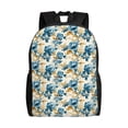 thumbnail image 1 of Fotbe Vintage Blue Flowers Mochila de Viaje para Laptop, Mochila Ejecutiva Delgada y Resistente 15.6", 1 of 8