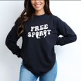 thumbnail image 2 of Free Spirit Ghost Distressed - Women's Garment Dyed Long Sleeve Graphic T-Shirt, 2 of 12
