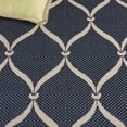 thumbnail image 5 of Safavieh Courtyard Linnet Geometric Indoor/Outdoor Area Rug, Navy/Beige, 6'7" x 6'7" Round, 5 of 10