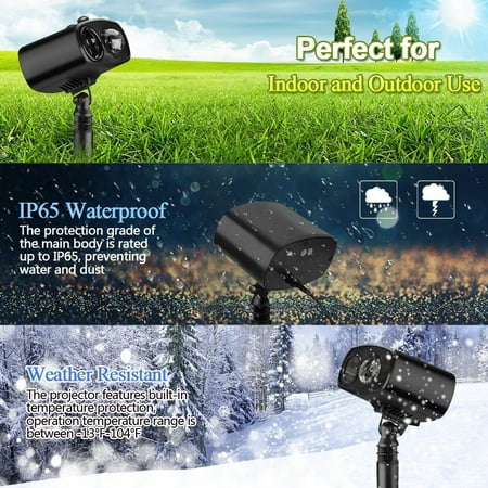 Indoor And Outdoor Waterproof Ceiling Projection Decorative Wall Spotlights Night Light Lamp For Christmas Party Home Garden Light Projector Led With