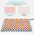 thumbnail image 4 of Pet Heating Pad, Indoor Electric Pet Heated Mat, 6 Adjustable Temperature Dog Cat Heating Pad with Timer, Waterproof Heated Cat Bed with Chew Resistant Cord, Gray, 35in, 4 of 9