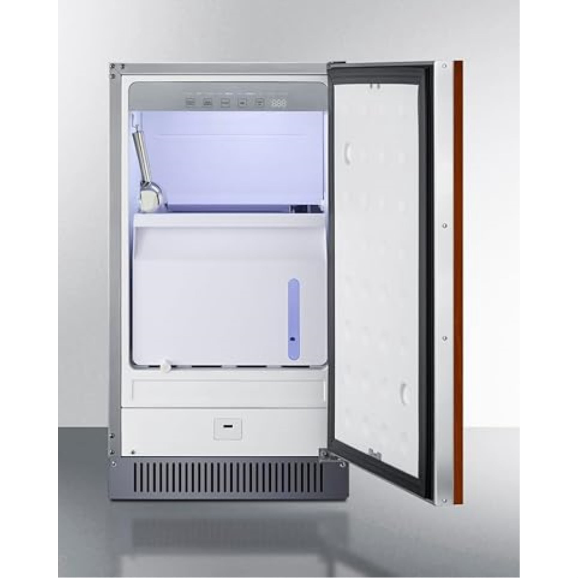 18" Wide Clear Icemaker, ADA Compliant (Panel Not Included)