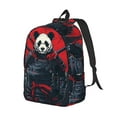 thumbnail image 2 of Balery Red Black Eastern Panda Warrior Vintage Canvas Backpack for Men and Women - Large Capacity, Durable Travel Laptop Bag for School, Work, Hiking, and Outdoor Activities-Medium, 2 of 7