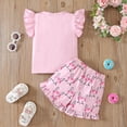 thumbnail image 5 of Summer Print Tank Top and Matching Shorts Cotton 2 Piece Outfit,Casual Red 4-5 Years, 5 of 7