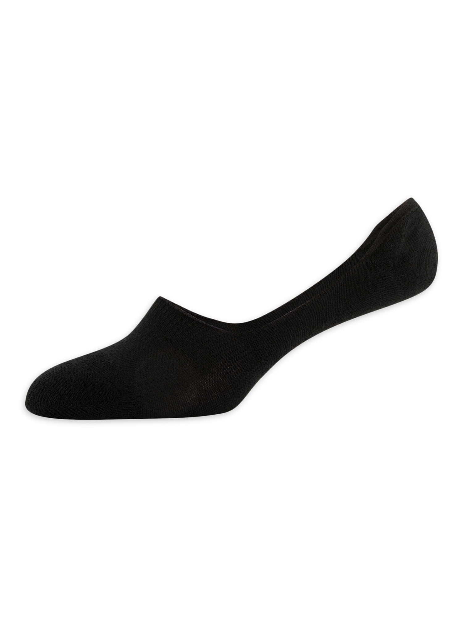 PEDS Women's Mid Cut Cushion Heel and Toe Liner Socks, 6 Pairs