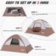 thumbnail image 3 of Carpa para Camping para 2 Personas, Impermeable y Cortaviento con Cubierta de Lluvia, 3 of 7