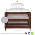 thumbnail image 2 of BreathableBaby Breathable Mesh 3-in-1 Convertible Crib, Walnut, Greenguard Gold Certified, 2 of 6