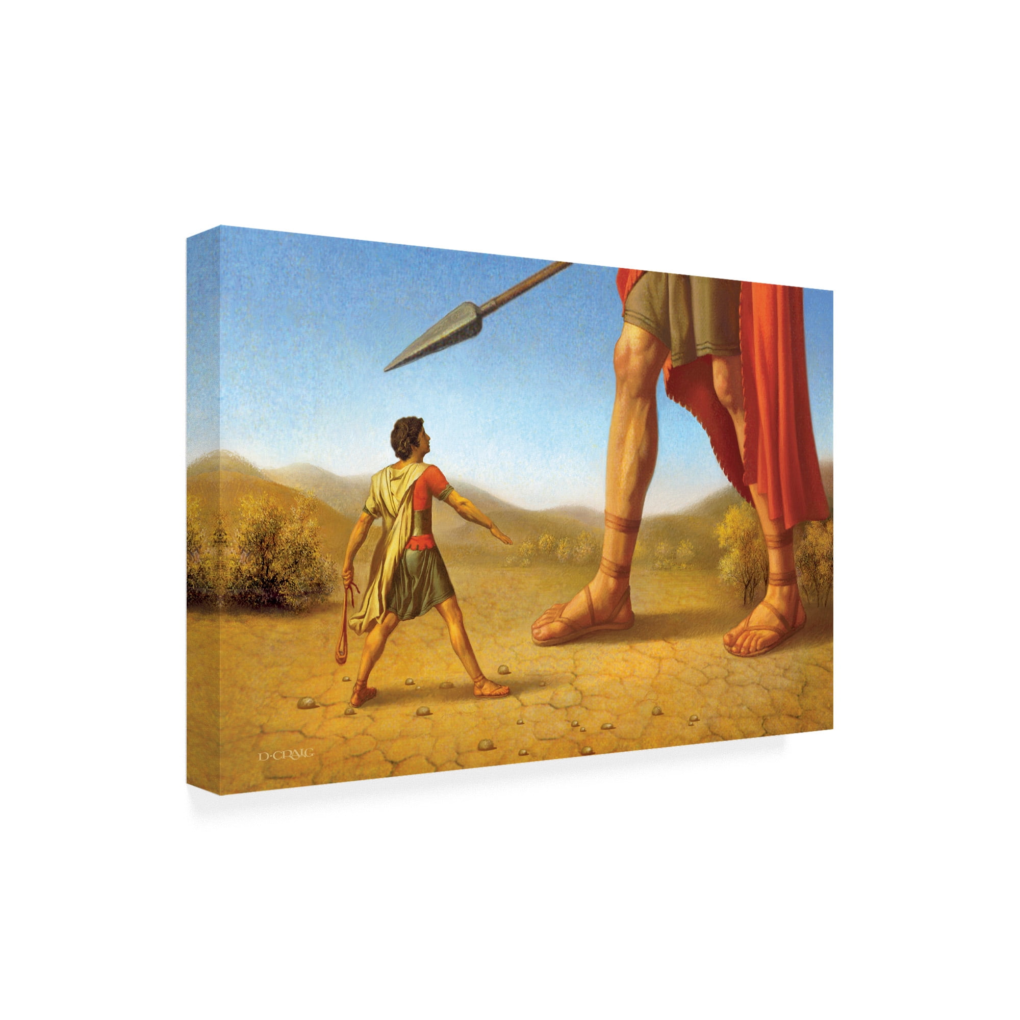 Trademark Fine Art 'David And Goliath' Canvas Art by Dan Craig